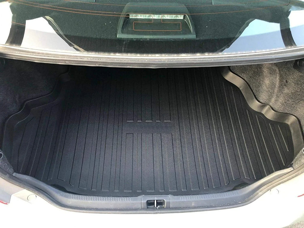 Cargo Liner – Trunk Mat for Toyota Camry 2012-2017 – Weather-Resistant Trunk Mats for Cars with Raised Lip – Non-Slip Car Trunk Mat Rubber – Easy to Install – Laser Pre-Cut Design