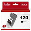 LinkDocs Compatible PFI120 -120 Matte Black Ink Cartridges Replacement for Canon PFI120 -120 -120MBK Work for Canon ImagePROGRAF  -200 -205 -300 -305 and -200 -300 Printer