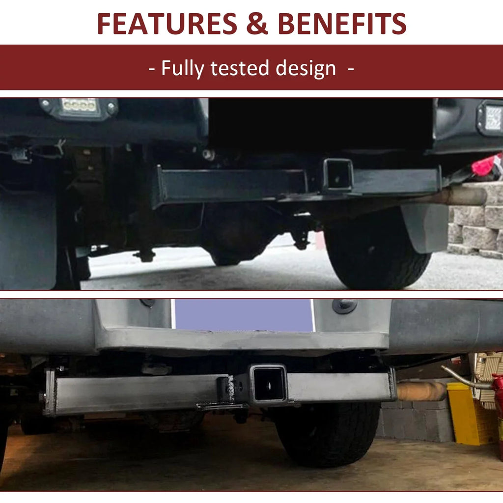 Kojem Tow Trailer Hitch Receiver 2" Class 3 for 1983 - 2012 Ford Ranger 1994-2010 Mazda B2300 B3000 B4000 Pickup