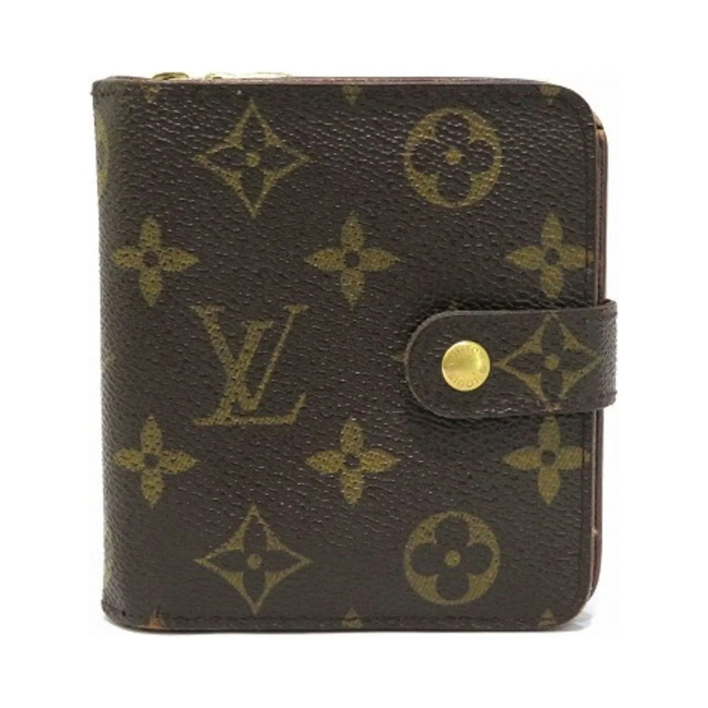 Pre-Owned Louis Vuitton Monogram Compact Zip M61667 Bifold Wallet Men's Women's (Fair)
