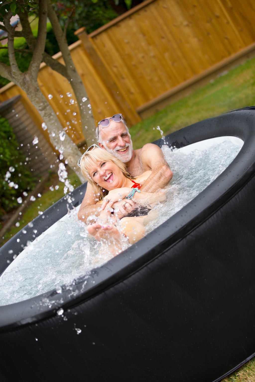 Mspa Mont Blanc, A Premium Inflatable Hot Tub & Spa, 118 Jets, 700w Massage Air Blower, 1350w Water Heater, One Piece Easy Install, Round, 2+2 Persons
