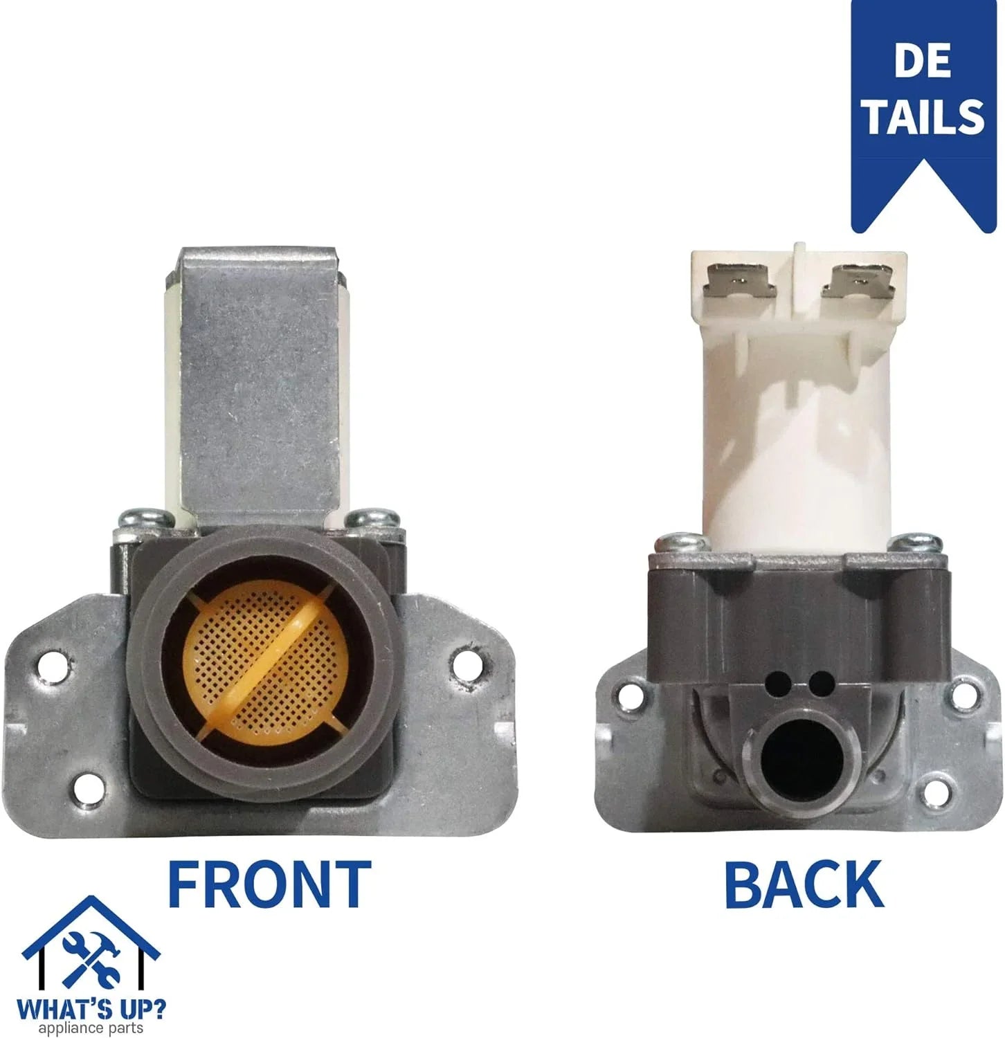 What's Up? 5220FR2006H Washing Machine Valve for  Washers Replaces PS3527427 1268123 5220FR2006L 5220FR2006Q AP4441935