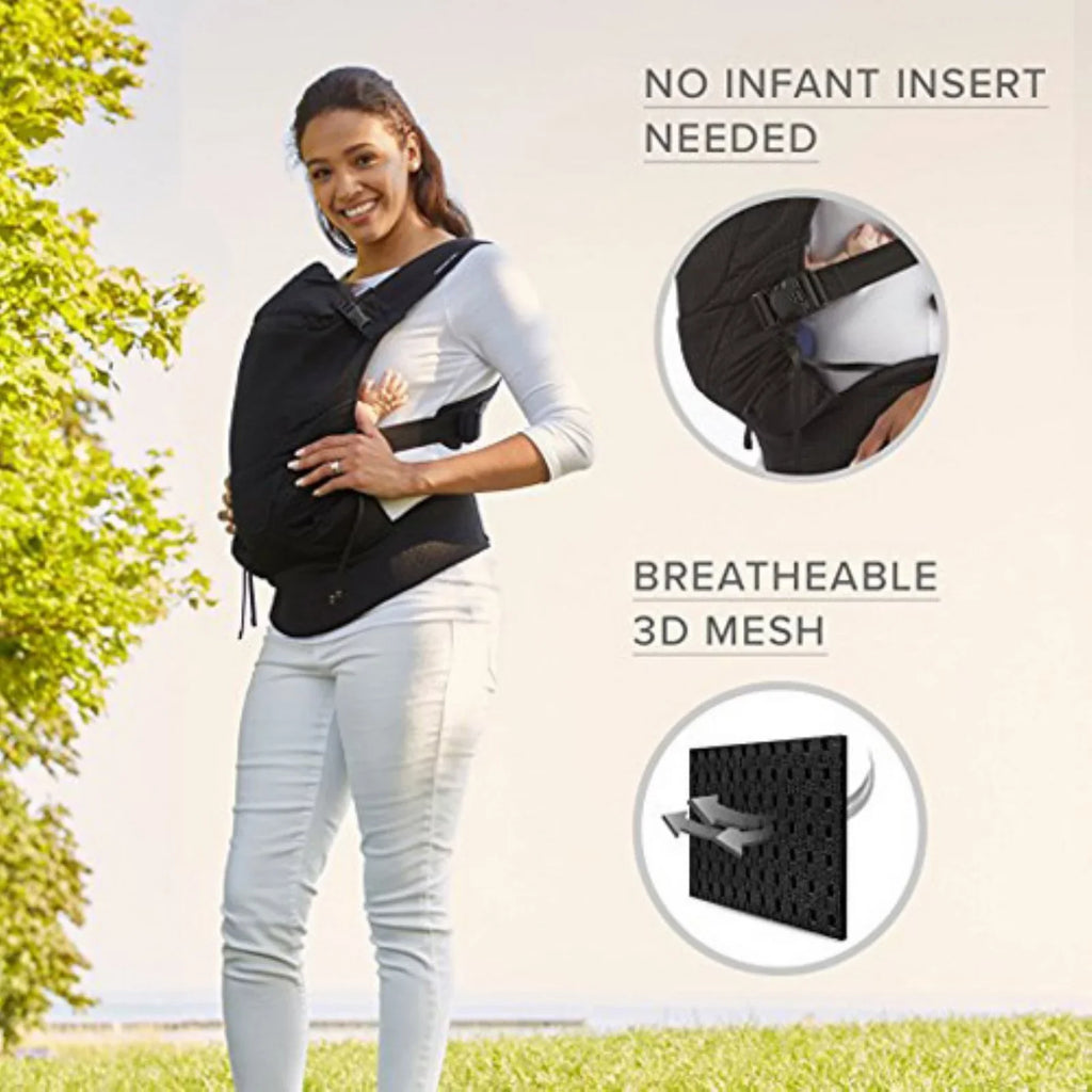 Contours Love 3-Position Baby Carrier, Newborn, Infant, Toddler, Charcoal Gray Mesh, One Size