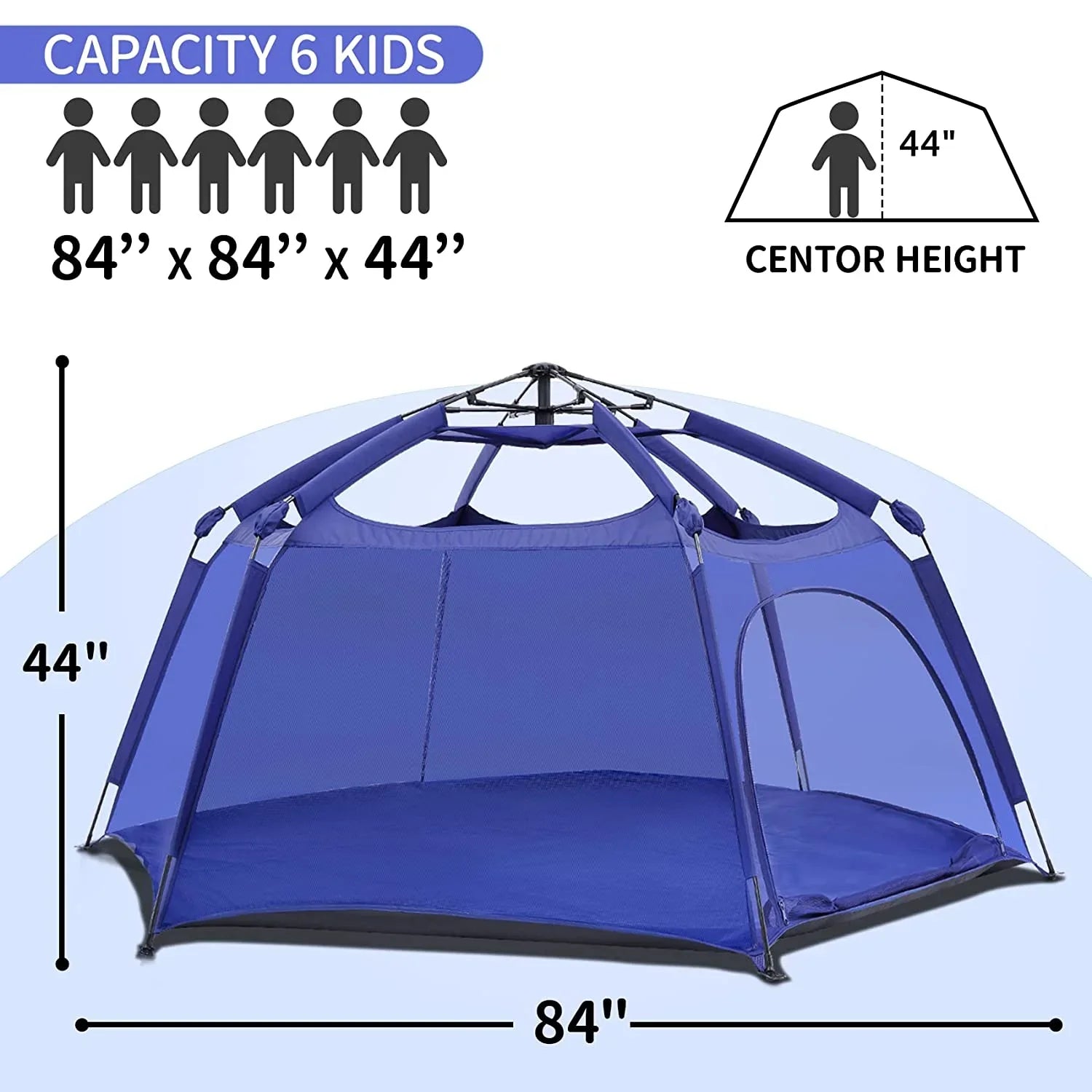 Alvantor Play Portable Playard Foldable Playpen with Canopy for Baby