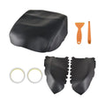 Teledu For Honda Pilot Center Console Lid Front Door Armrest Cover Black Leather