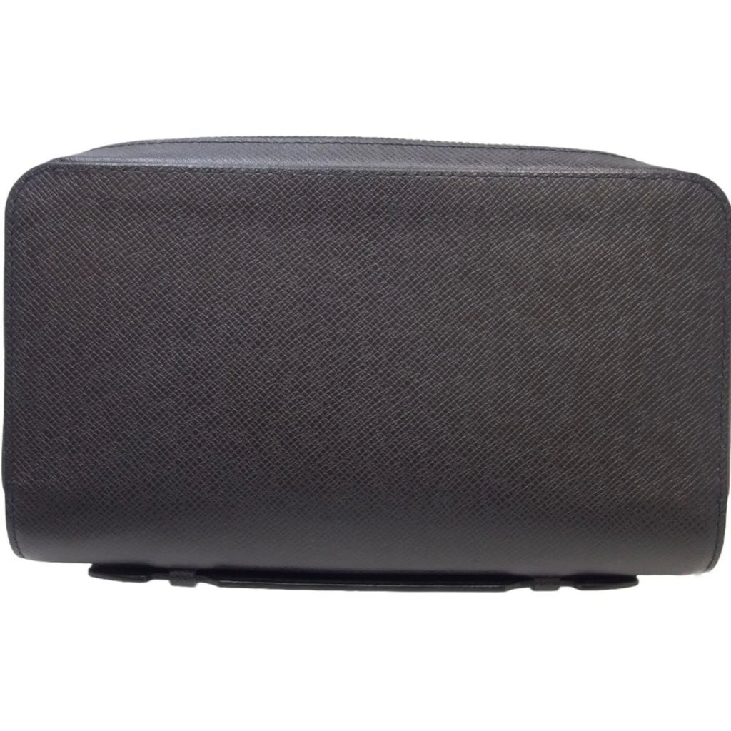 Pre-Owned Louis Vuitton Taiga   Zippy  M42097 Long Wallet Ardoise 083562 (Good)