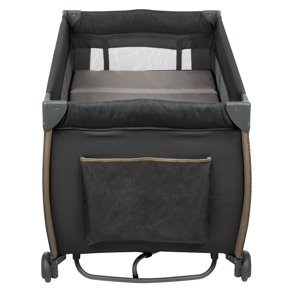 Monbebe Play Yard with Full Size Rocking Bassinet, Castle Point