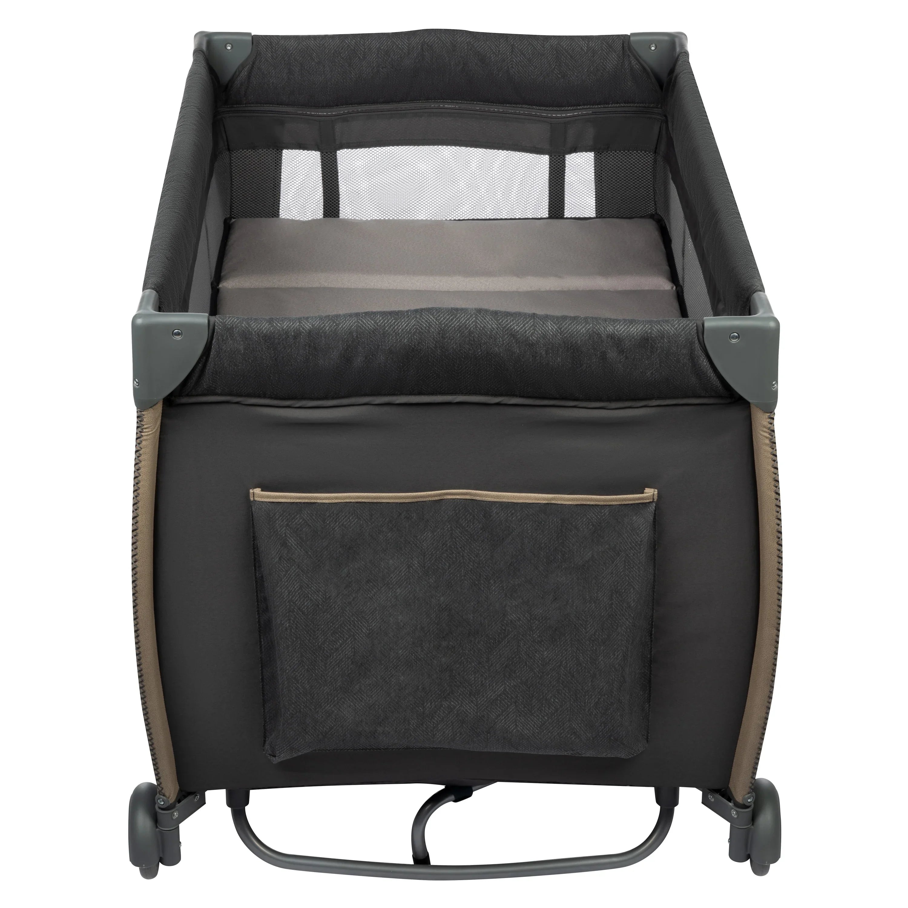 Monbebe Play Yard with Full Size Rocking Bassinet, Castle Point