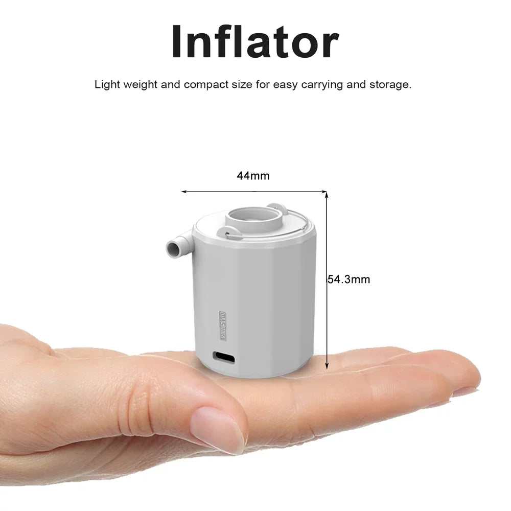 Multifunctional Portable Cordless Electric Inflator Inflatable and Vacuum Pump Camping Light Mattress Inflator Vacuum Pump Tent Lamp