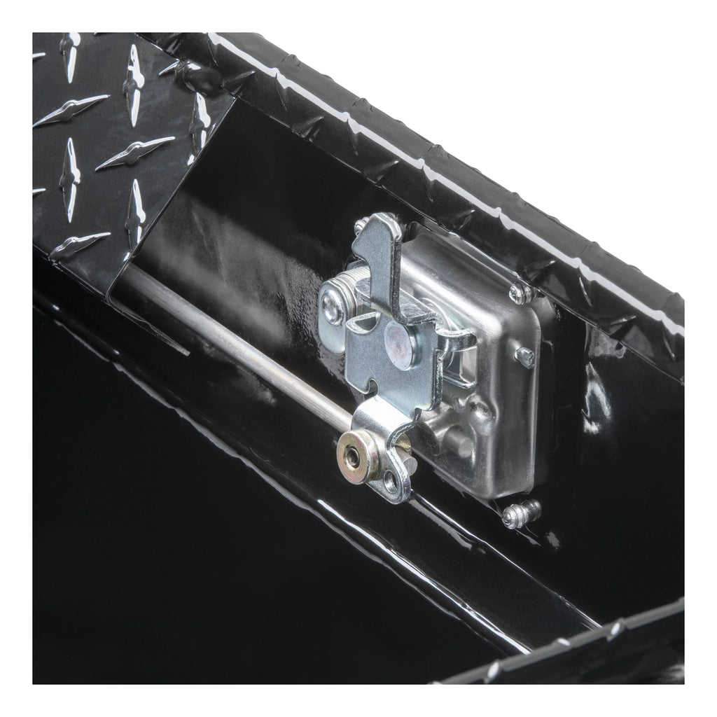 EC10592 72-Inch Gloss Black Heavy-Wall Aluminum Truck Tool Box with Low Profile, RigidCore Lid