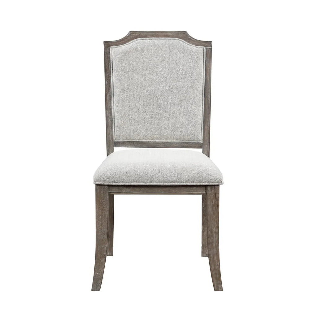 Lexicon Garner Wood Upholstery Dining Room Side Chair (Set of 2) in Brown Gray