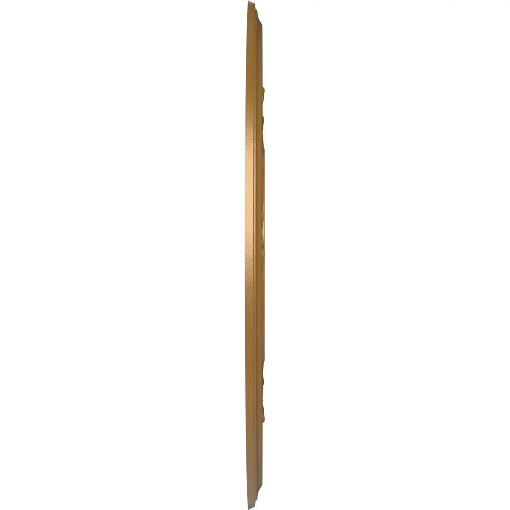 Ekena Millwork 22" x 3 1/2" x 1"P Baltimore Thermoformed  Ceiling Medallion (Fits Canopies up to 7 3/4"), Metallic Gold Rush