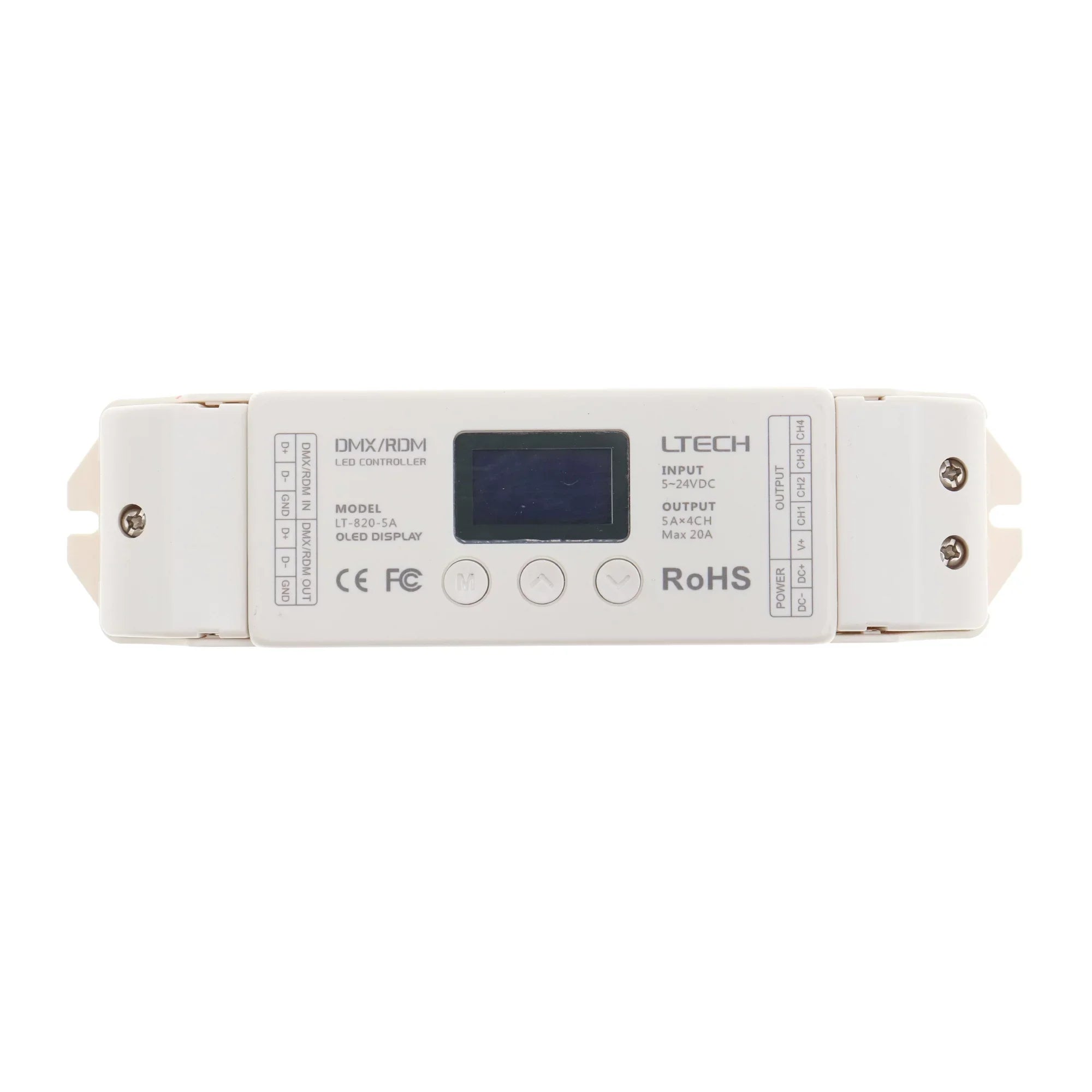 LTech -820-5A    Decoder 4 Channel  &  Controller 5A/, 5-24V , 100-480W