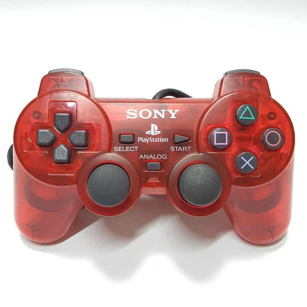 Sony PlayStation 2 Controller Clear Red  Used