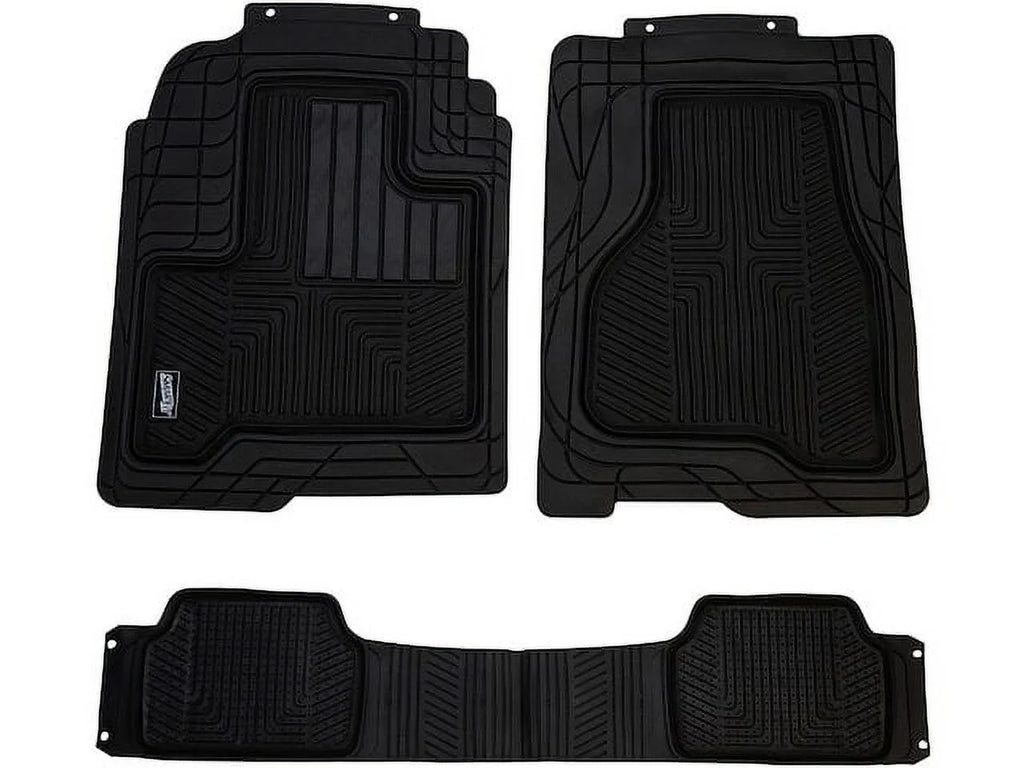 Floor Mat Set 3 Piece - Compatible with 2009 - 2018 Dodge Journey 2010 2011 2012 2013 2014 2015 2016 2017