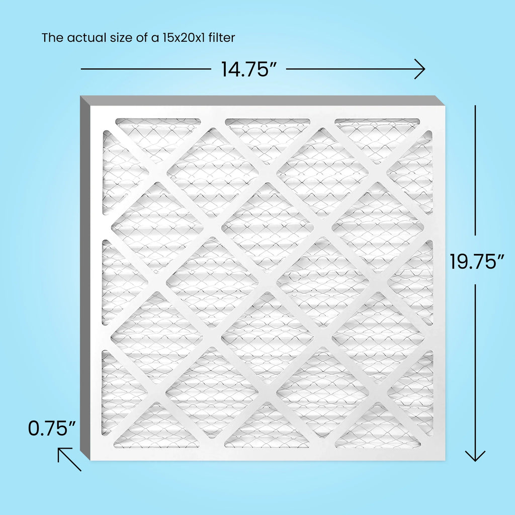 Mint Air, 15x20x1 Air Filter  8, Pleated   Furnace Filters (6 Pack)