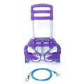 Portable Aluminium Cart Folding Dolly Push Truck Hand Collapsible Trolley Luggage