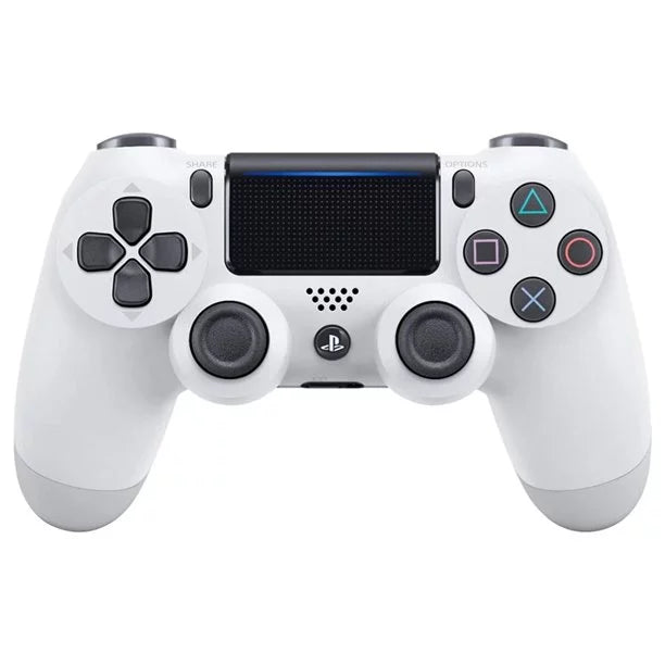 Sony PlayStation 4 500GB Gaming Console White, Headset 2 Controller With Cleaning Kit Like New