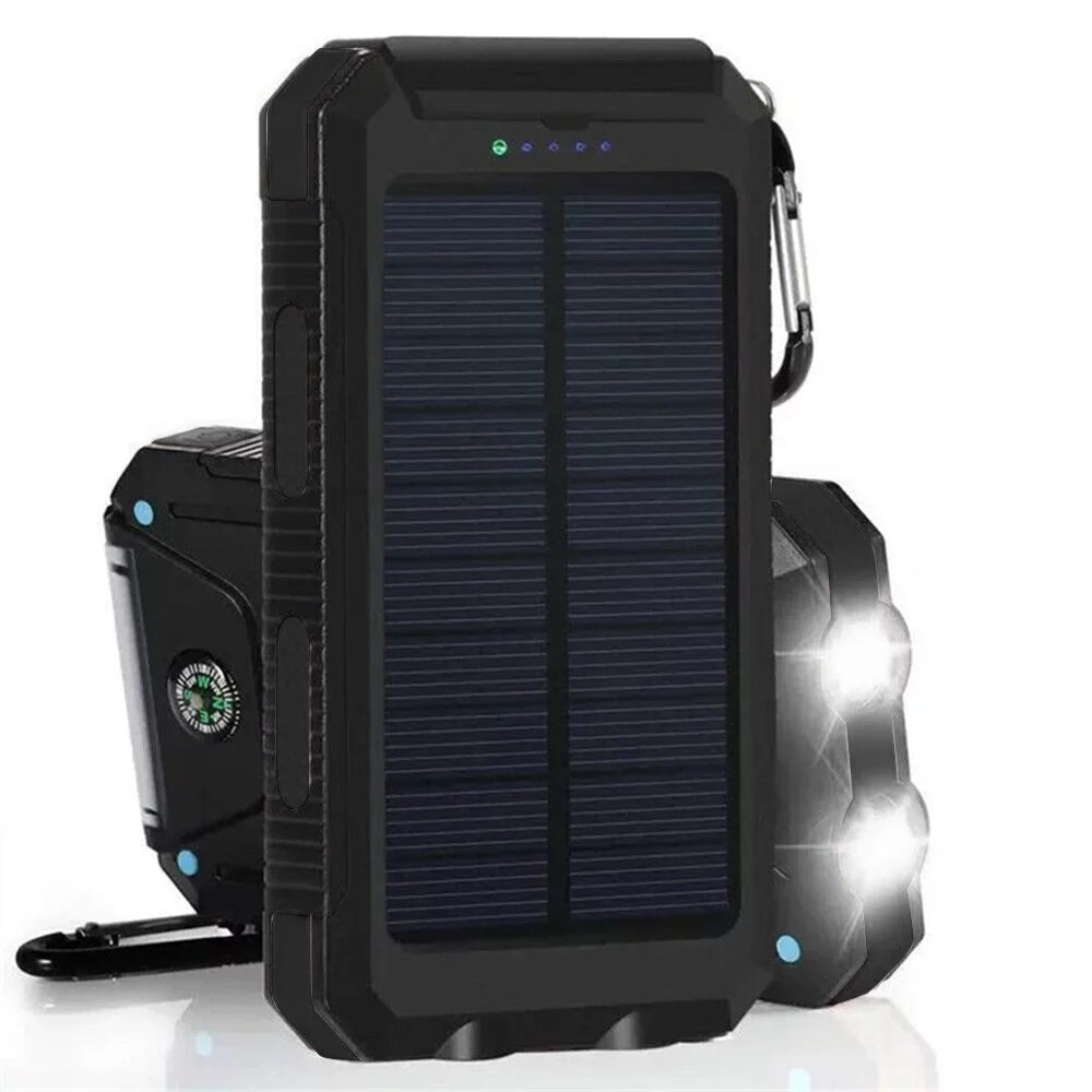 2023 Waterproof Solar Power Bank 9000000mAh Portable External Battery Charger