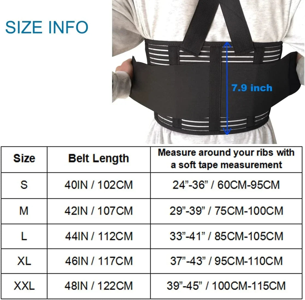 Solmyr Rib and Chest Support Brace, Broken Rib Brace, Breathable Rib Belt for Sore or Bruised Ribs Support, Sternum Injuries, Dislocated Ribs Protection, Pulled Muscle Pain (L/)