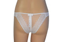 La Perla Women's White Lace Trim Thong ()