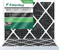 Filterbuy 20x23x1  8 Odor Eliminator Pleated   Furnace Air Filters with Activated Carbon (3-Pack)