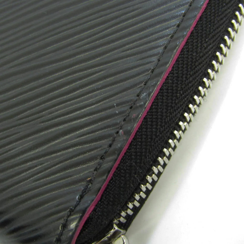 Pre-Owned Louis Vuitton Epi Zippy-wallet M64838 Women's Epi Leather Long Wallet (bi-fold) Hot Pink,Noir (Good)