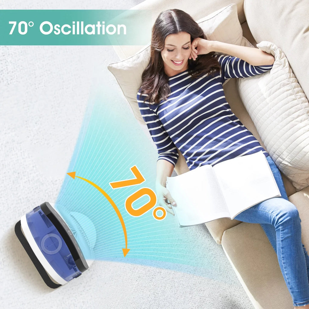 Portable Air Conditioner,Mini Personal Evaporative Air Cooler With 4 Speeds,Oscillation/Humidifier/Timing Function, Small Desktop Cooling Fan With Led Light For Room Office Camping