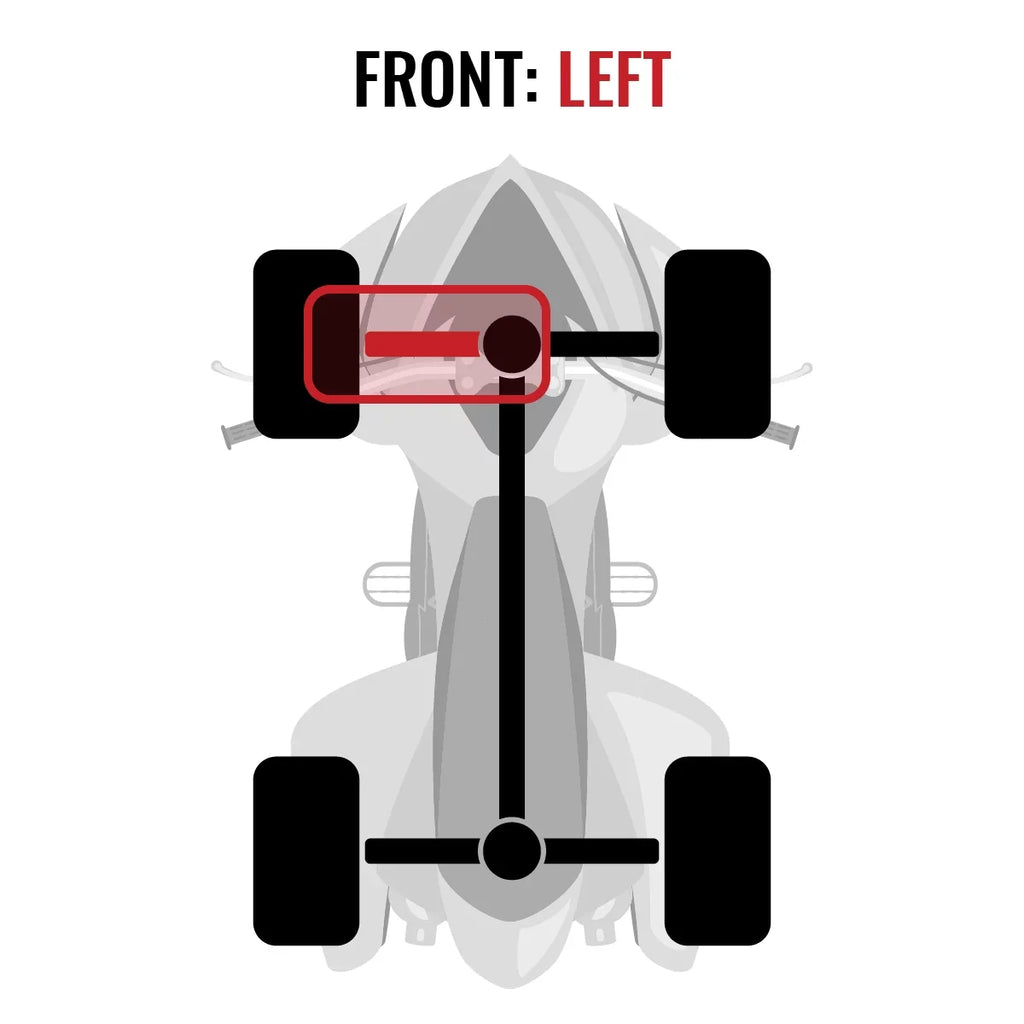 Sixity  Front Left Axle compatible with Can-Am Commander 1000 2015 -  1000   4X4
