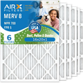 16x20x1 Air Filter  8 Comparable to  700 &  5 Electrostatic Pleated Air Conditioner Filter 6 Pack   Premium  Made 16x20x1 Furnace Filters by     .