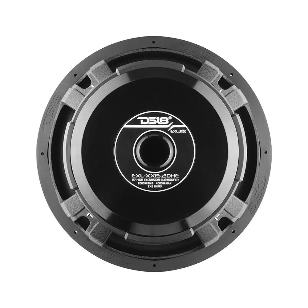 DS18 Audio -XX15.2DHE 15 in. 2000W   2-Ohm High Excursion Subwoofer