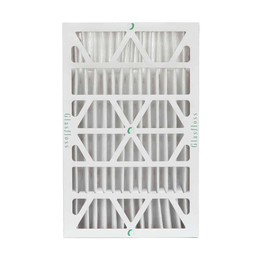 6 Pack of 16x25x4  13 Pleated 4" Inch Air Filters by Glasfloss. Actual Size: 15-1/2 x 24-1/2 x 3-3/4