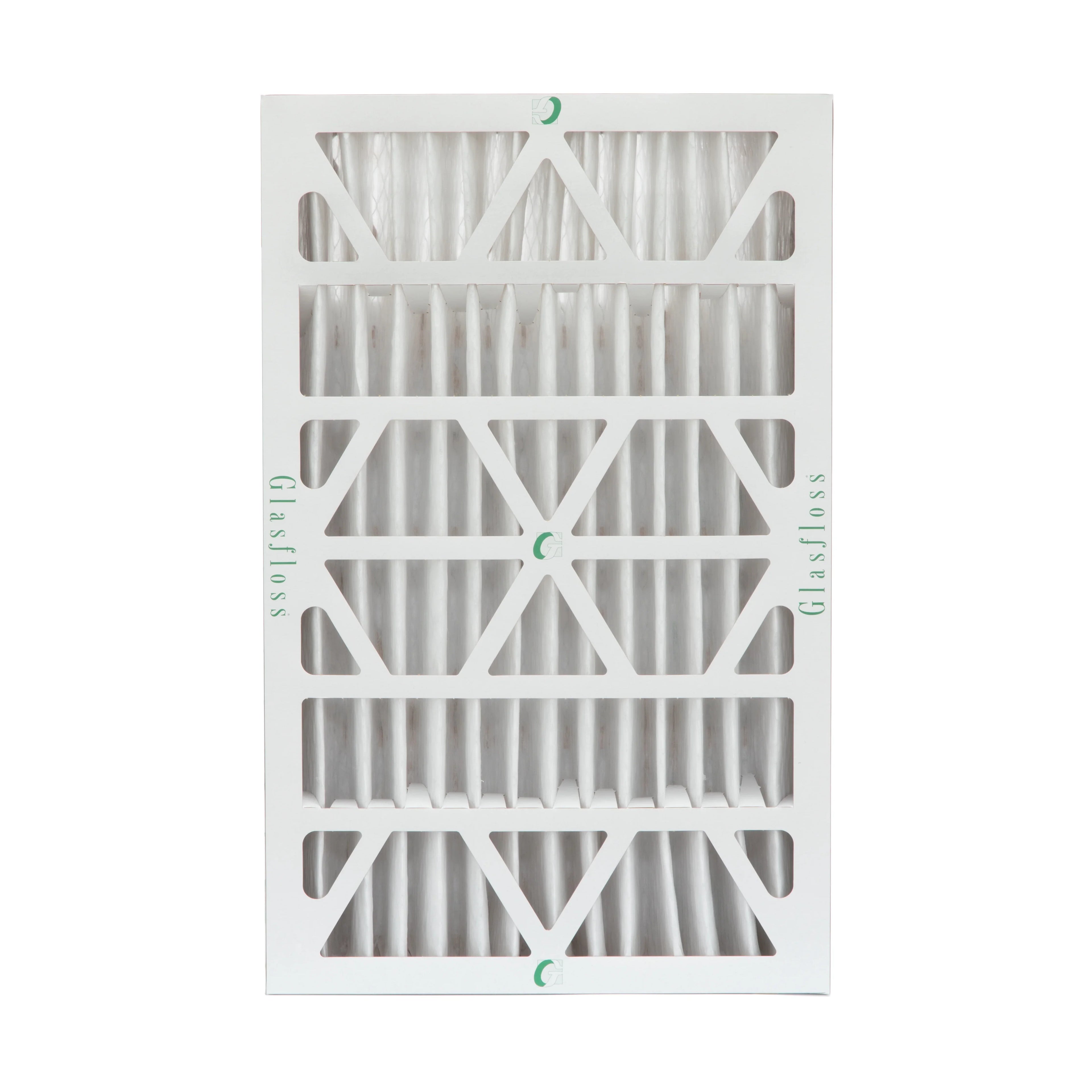 6 Pack of 16x25x4  13 Pleated 4" Inch Air Filters by Glasfloss. Actual Size: 15-1/2 x 24-1/2 x 3-3/4