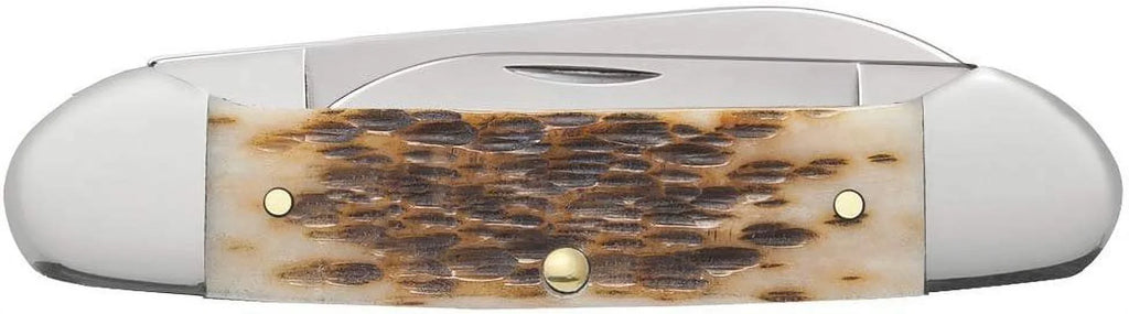 Case Amber Bone  Canoe Pocket Knife