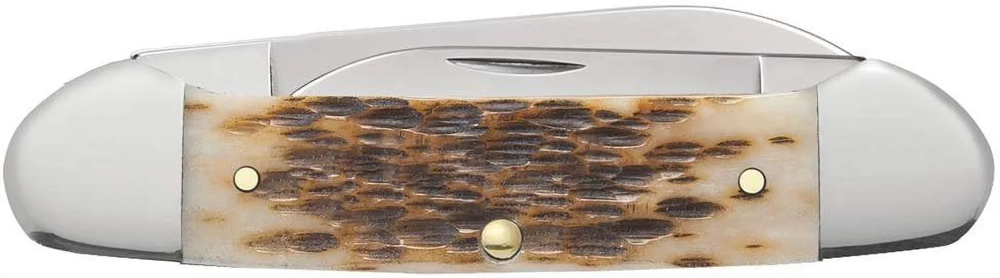 Case Amber Bone  Canoe Pocket Knife