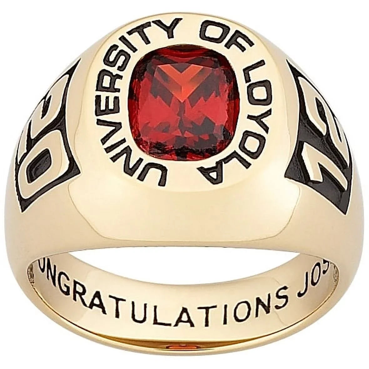 Order Now for Graduation, Freestyle, Men's Embossed Classic Class Ring Sterling Silver, Personalized, High School or College