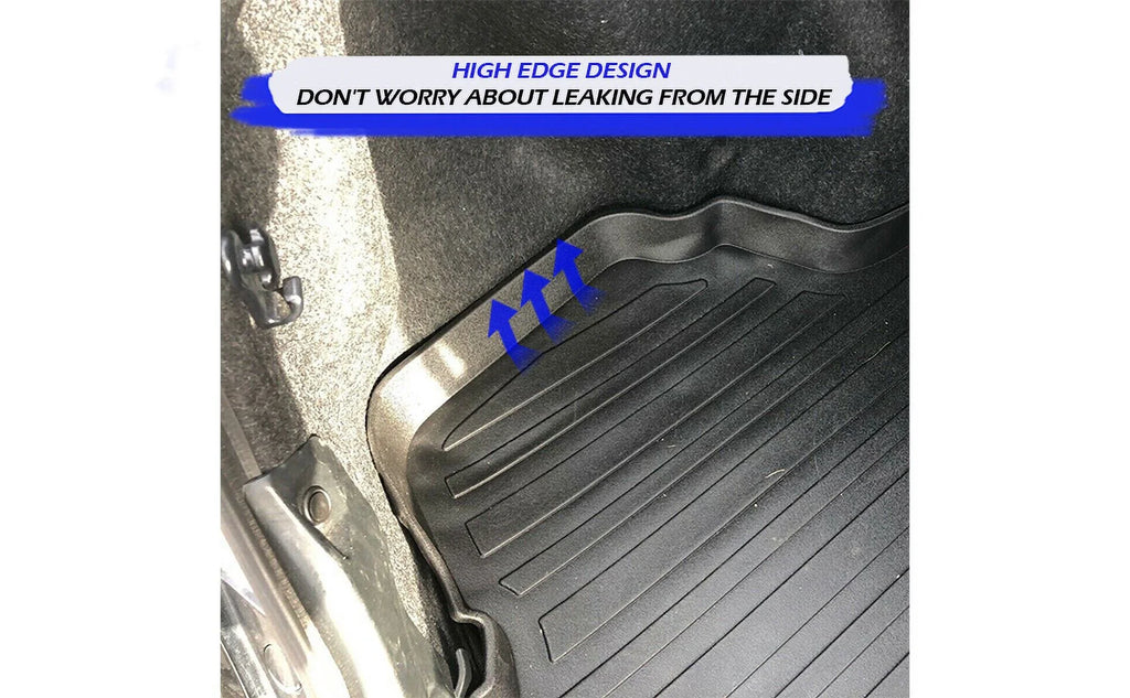 Cargo Liner – Trunk Mat for Toyota Camry 2012-2017 – Weather-Resistant Trunk Mats for Cars with Raised Lip – Non-Slip Car Trunk Mat Rubber – Easy to Install – Laser Pre-Cut Design