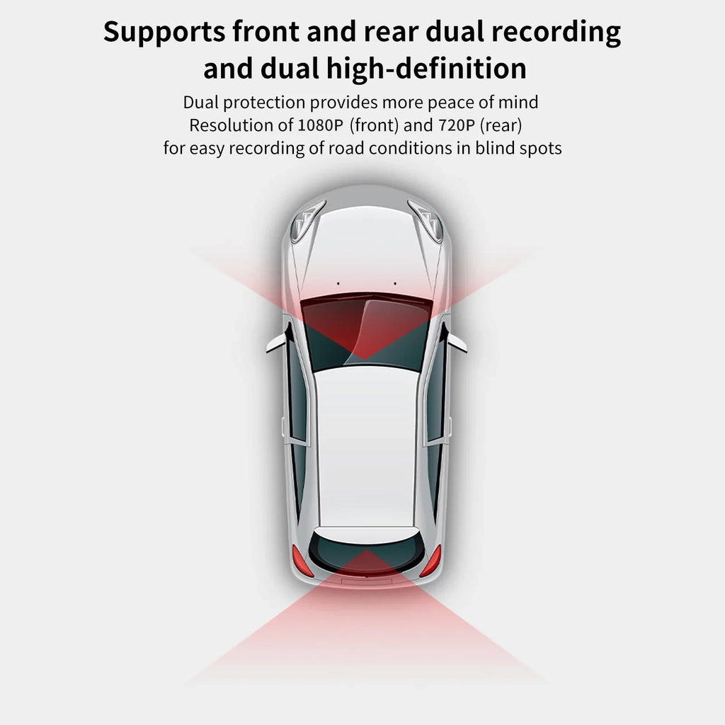 Dazzduo Dash Camera,Cam 1080P 720P Loop -Type Rear   1080P 720P Rear Dash Cam 1080P Rear Dual  Hidden Camera