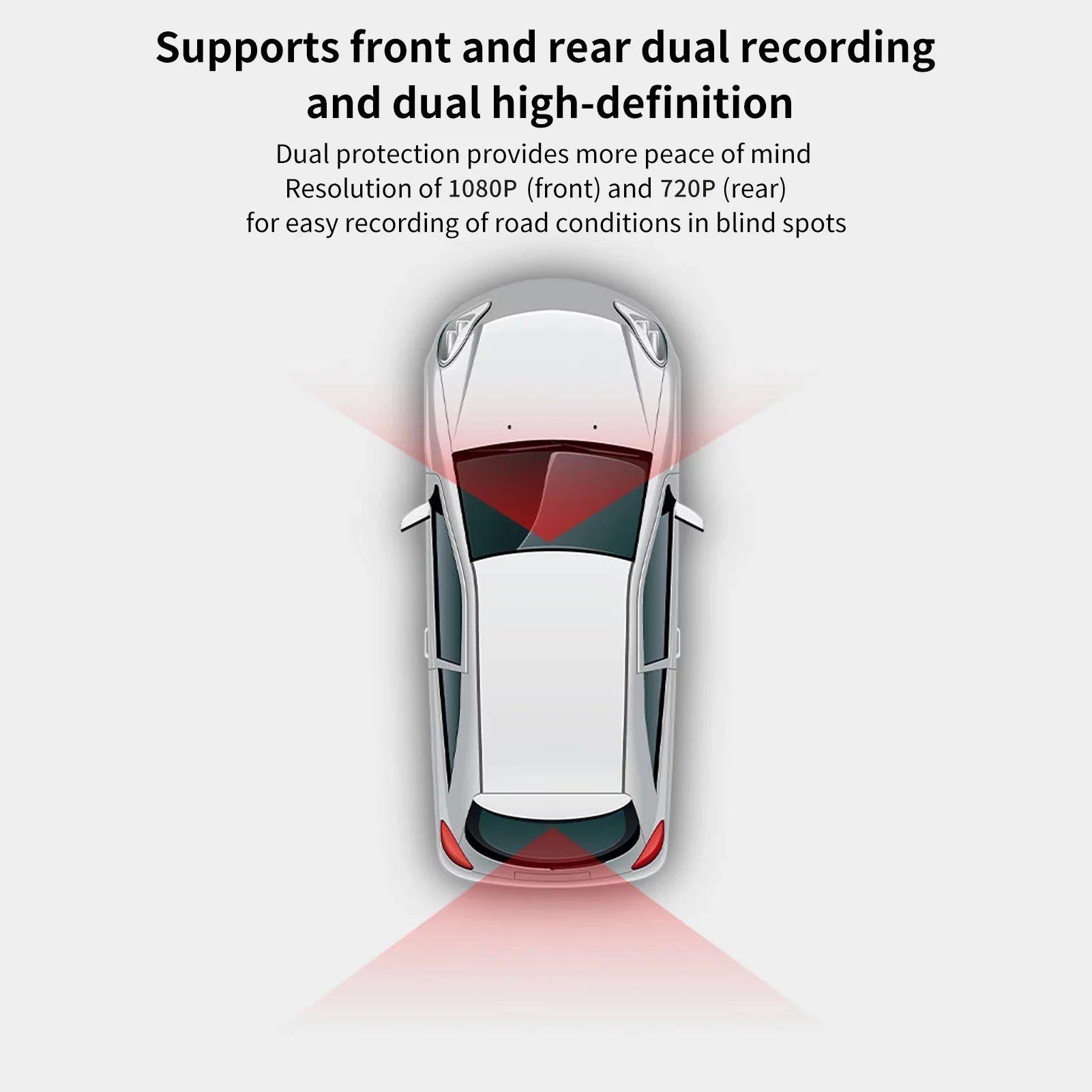 Dazzduo Dash Camera,Cam 1080P 720P Loop -Type Rear   1080P 720P Rear Dash Cam 1080P Rear Dual  Hidden Camera