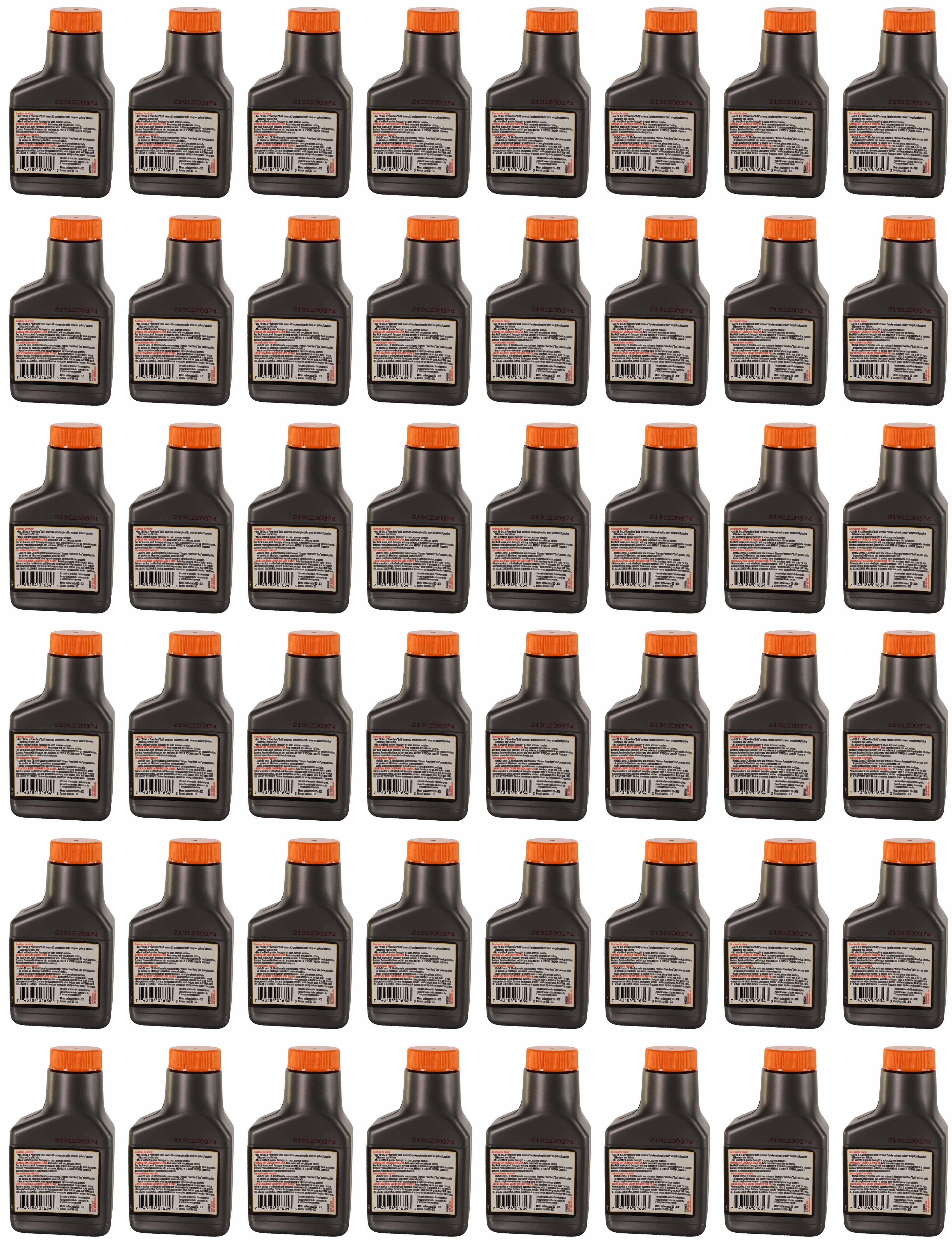 Genuine 48 Pack Echo 2.6 oz Oil Bottles 2 Cycle Mix for 1 Gallon Power Blend / 6450001
