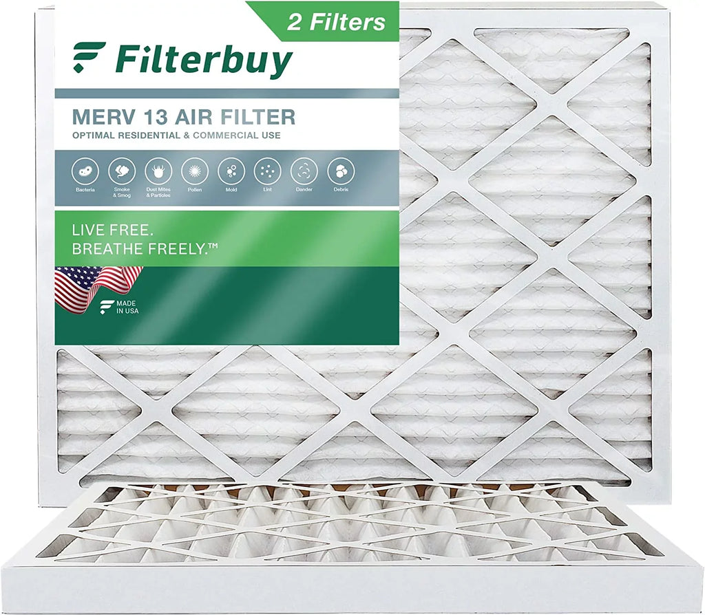 Filterbuy 16x20x2  13 Pleated   Furnace Air Filters (2-Pack)