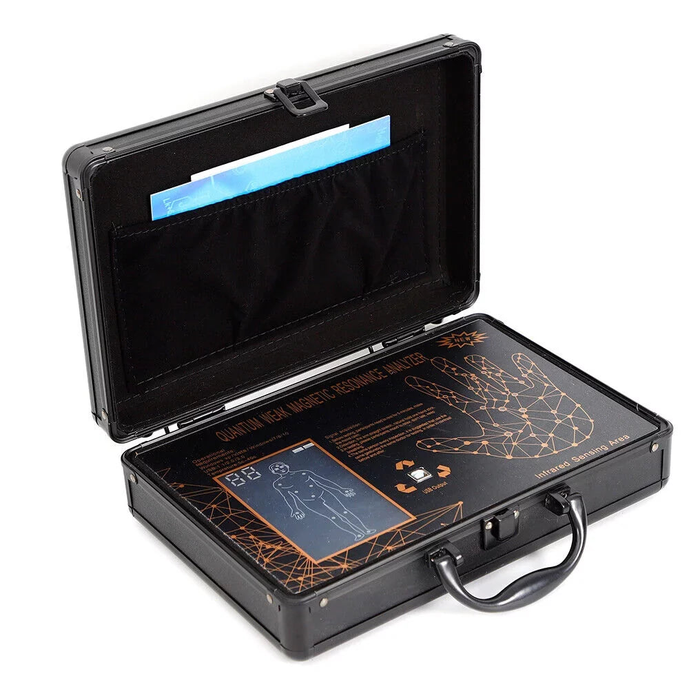 TOOL1SHOoo 6TH 4.7.0 Hand Touch Quantum Magnetic Resonance Body Analyzer  Body Health Analyzer Black