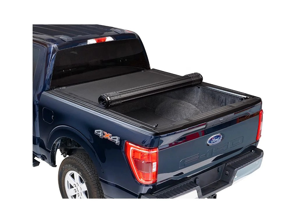 by RealTruck Revolver X4s Hard Rolling Truck Bed Tonneau Cover | 80338 | Compatible with 2021 - 2023 Ford F-150 8' 2" Bed (97.6")