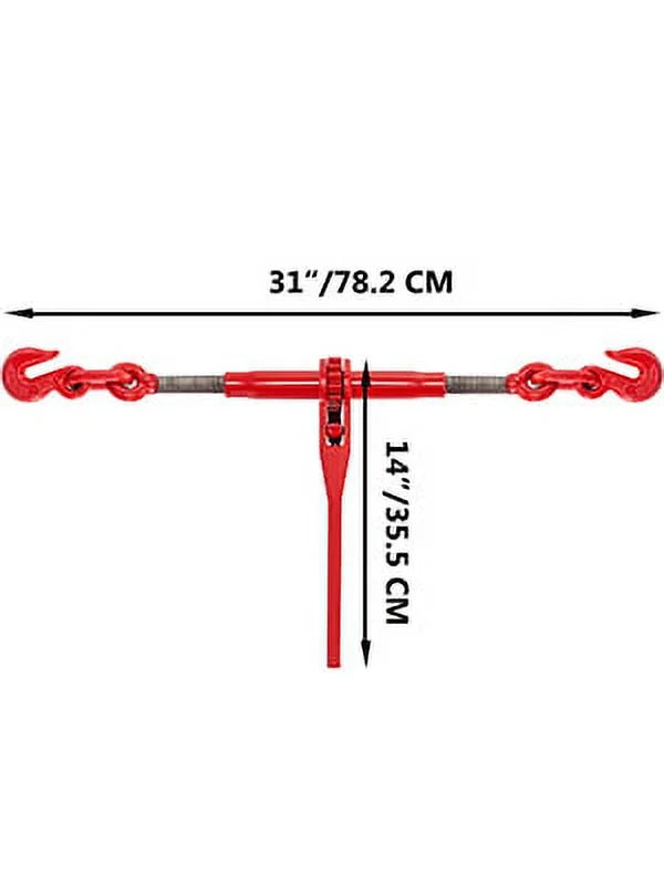 Chain Binder Ratchet Load Binder 5/16in-3/8in, 6600lbs for Tie Down, 2pcs