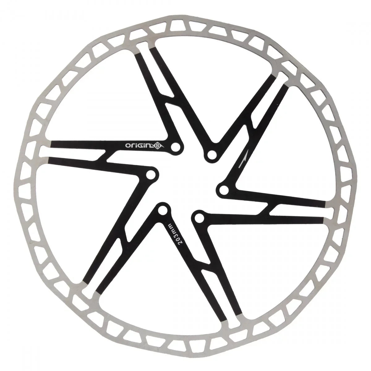 Origin-8 SpeedCheck One-Piece Disc Rotors Brake Part Disc Rotor 1p 6b 203mm Bk