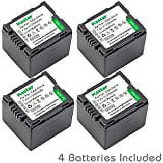 Kastar CGA_DU14 Battery (4_Pack) replace Panasonic CGA_DU06, CGA_DU07, CGA_DU14, CGA_DU21, VW_VBD070 VBD140 VBD210 work with Pan
