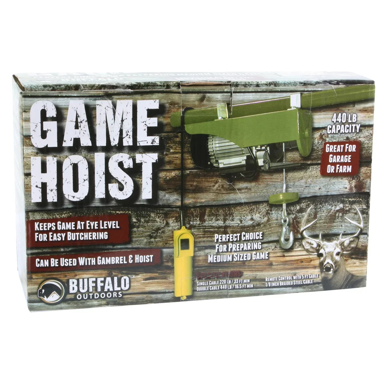 Buffalo Tools 440 lb Electric Hoist Metal