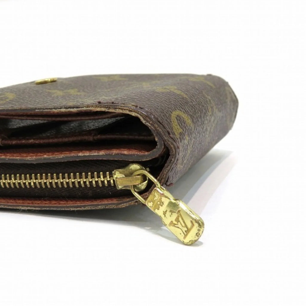 Pre-Owned Louis Vuitton Monogram Compact Zip M61667 Bifold Wallet Men's Women's (Fair)