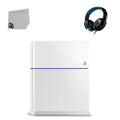 Sony PlayStation 4 500GB Only White Gaming Console with Gaming Head Set   Bundle Used