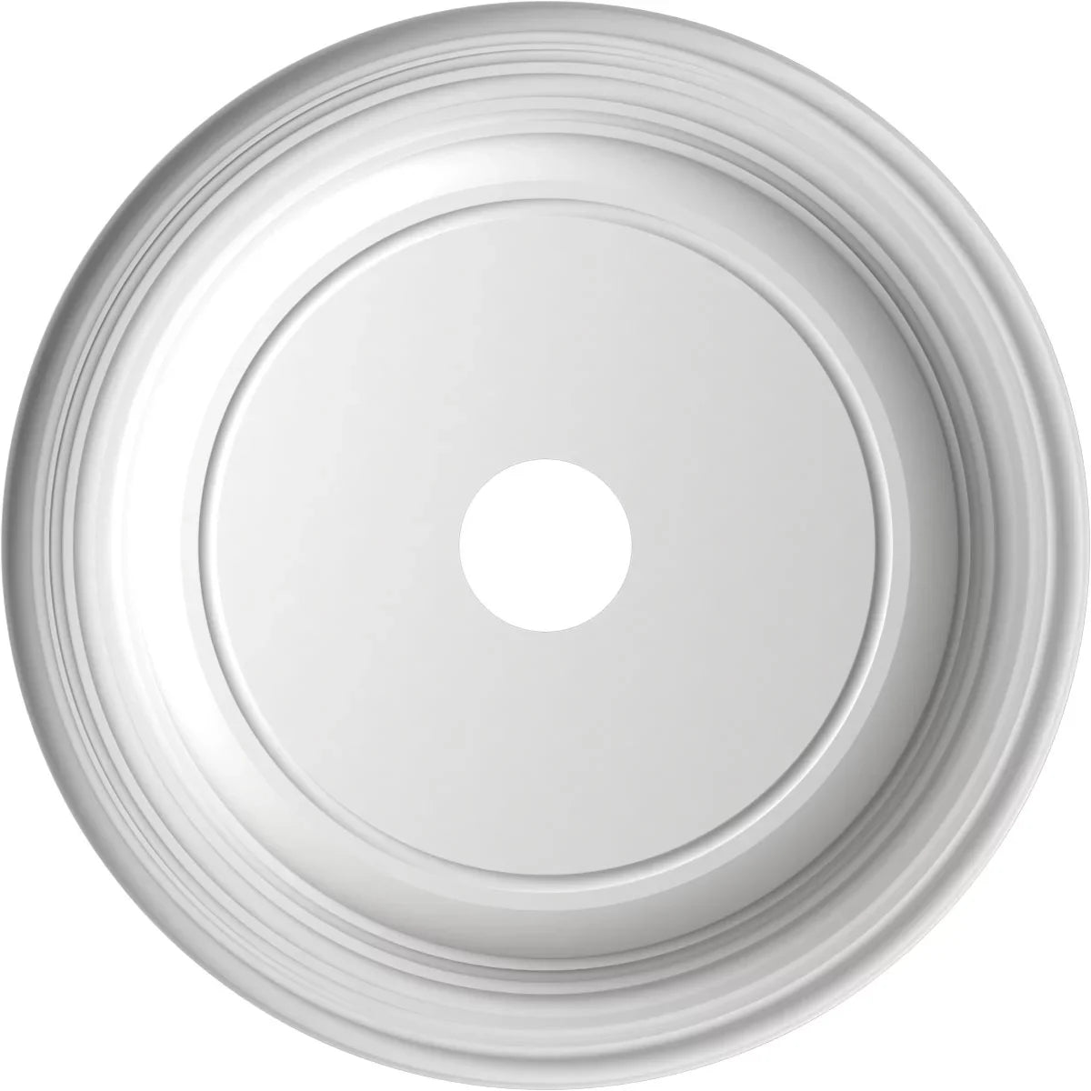 Ekena Millwork 22" x 3 1/2" x 1 1/2"P Traditional Thermoformed  Ceiling Medallion (Fits Canopies up to 13 1/2"), Metallic Gold Rush